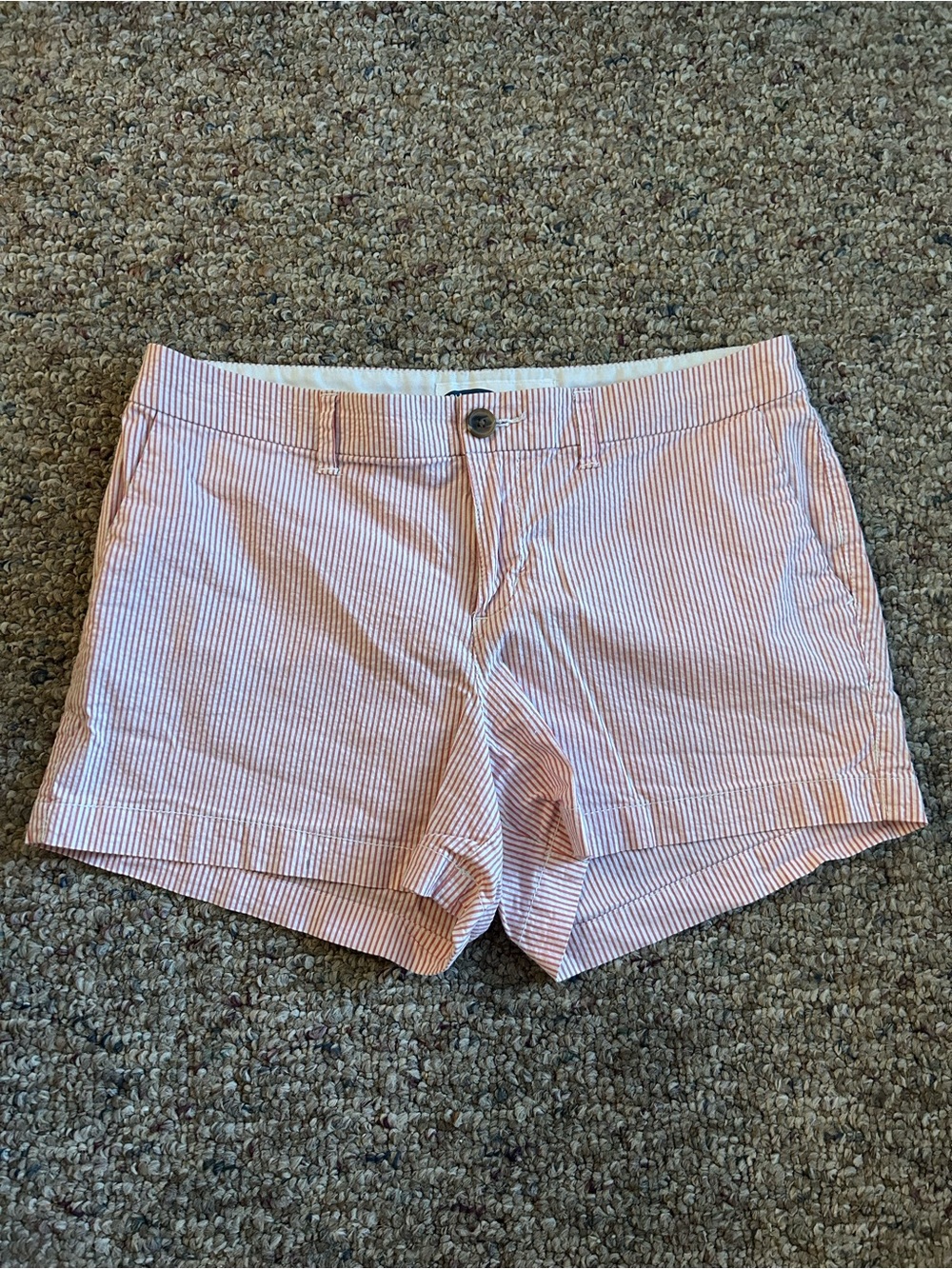 Old Navy Women’s Red/White Striped Cutoff Shorts Size 6